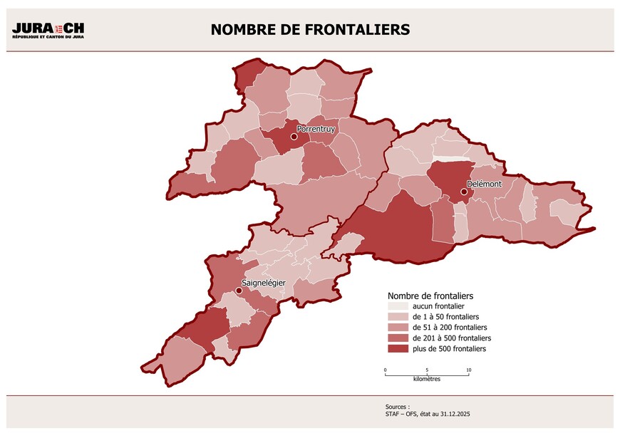 Nombre de frontaliers
